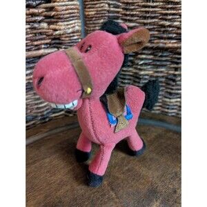 Vintage Silly Slammers Horse #201 Getalong Stuffed Animal Western Farm